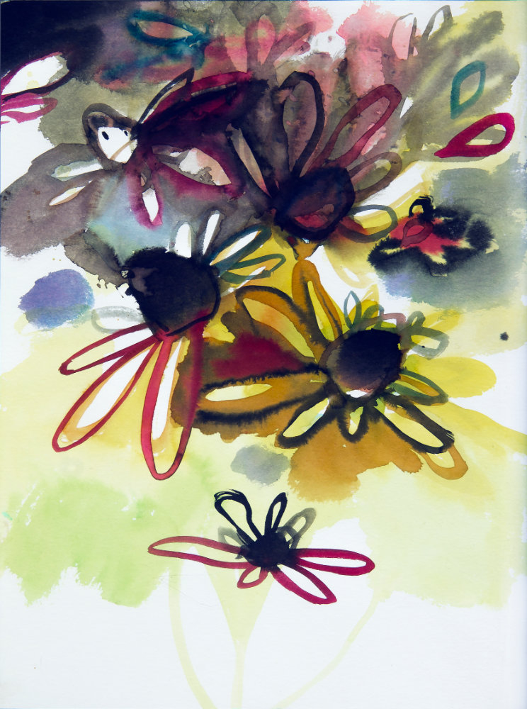 tigerworx flower watercolor